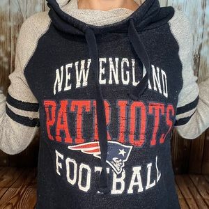 New England Patriots Football Cowl Neck Pullover Size Small
